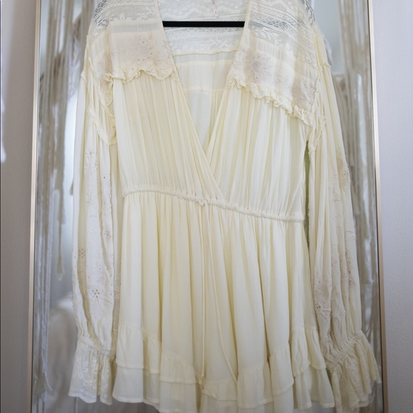 Free People Cream Romper - Picture 2 of 2